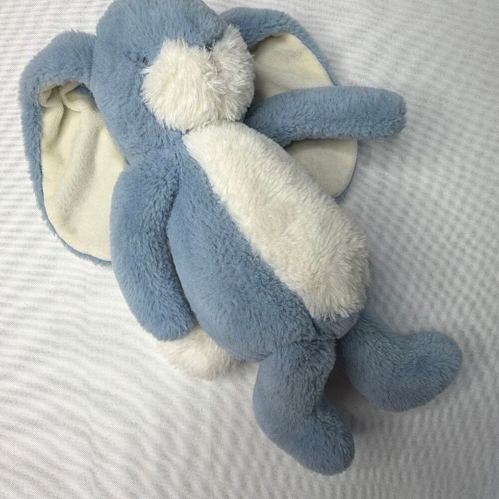 Bunnies by the bay Floppy Ear Blue Plush Bunny 14”